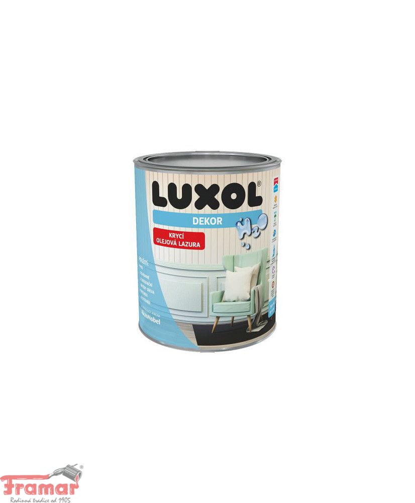 Luxol Dekor Skandinávská bílá 0,75l, Syntetické lazury