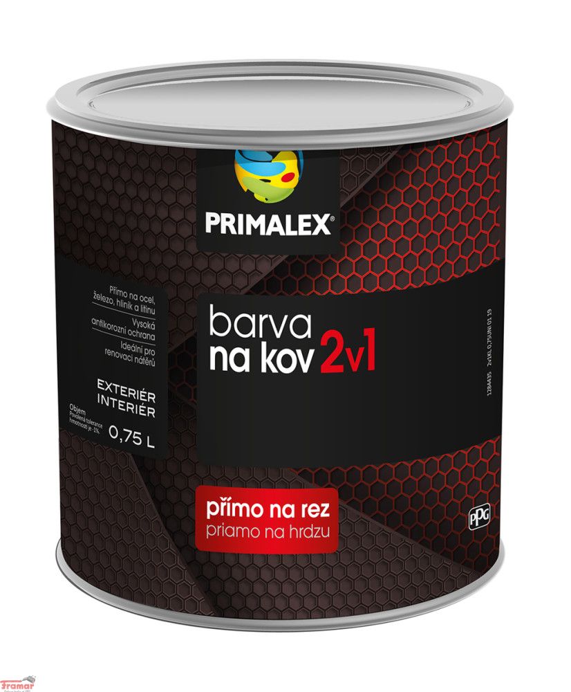 Primalex Jednovrstvá barva 2v1, Vrchní emaily a barvy
