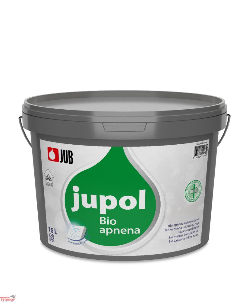 Jupol Bio vápenná malířská barva, Vápenné interiérové barvy